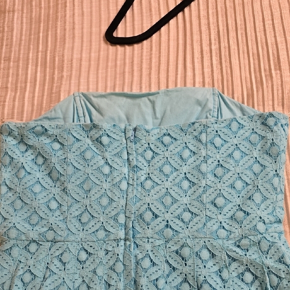 Lilly Pulitzer Strapless Turquoise Dress - Picture 9 of 16